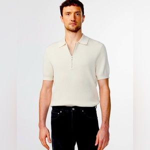 NN07 No Nationality Men’s  Hansie 6600 Half Zip Polo XXL Yellow Retails $185